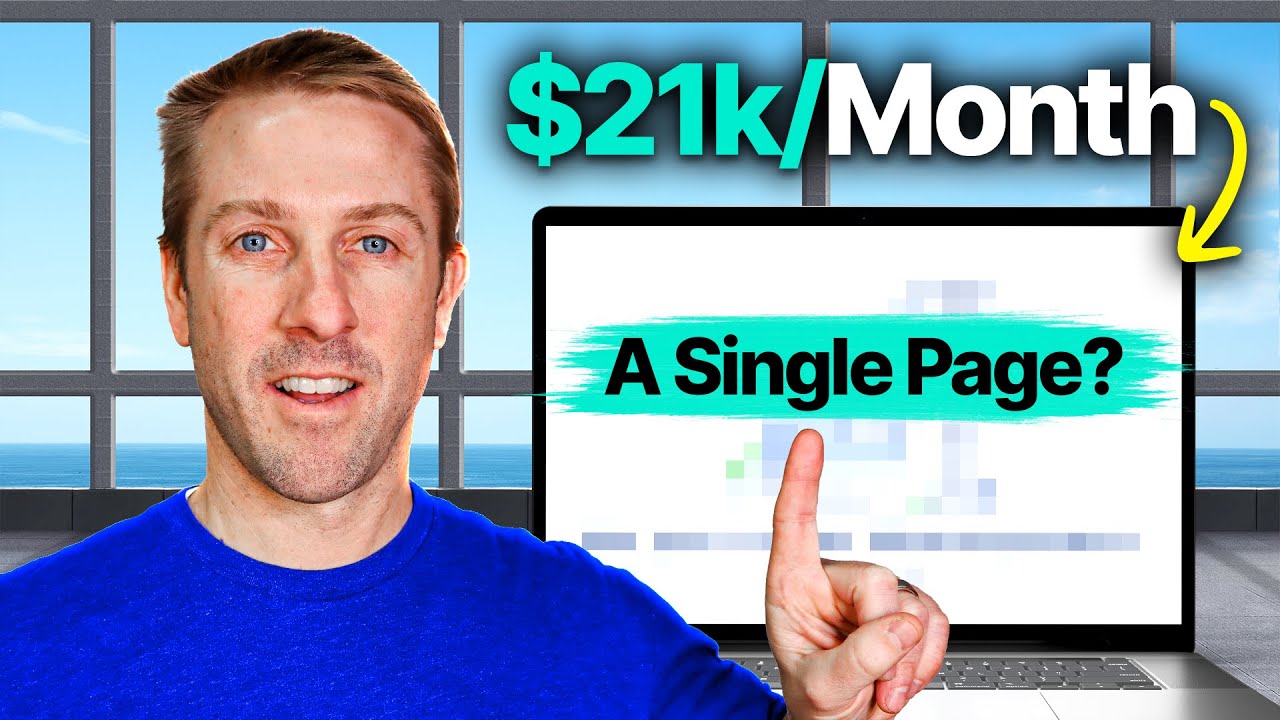 How This “1 PAGE” Website Makes $21,000/Month!