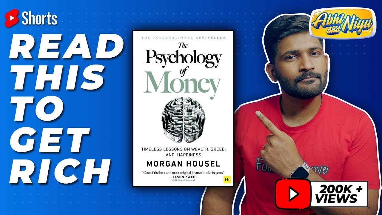 Read Psychology of Money to get rich #abhiandniyu #shorts